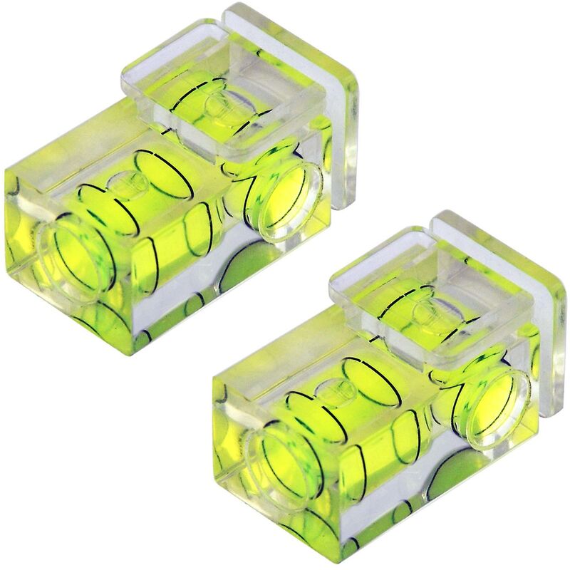 2 Livella a doppia bolla per fotocamera con