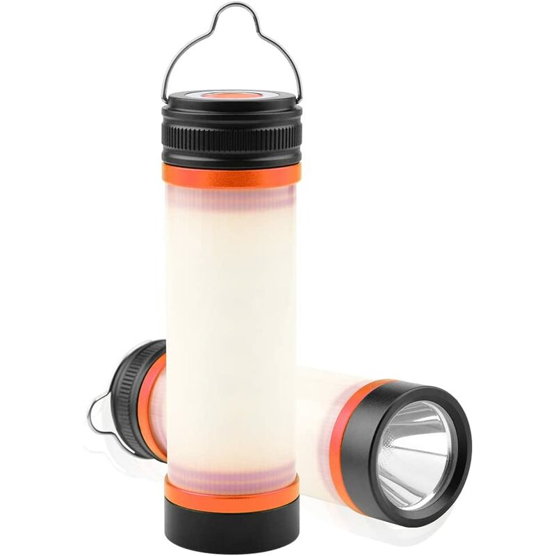 2 lámpara de antorcha portátil lámpara de camping antorchas de emergencia lámpara de uso foco de camping ultra potente buen portátil naranja