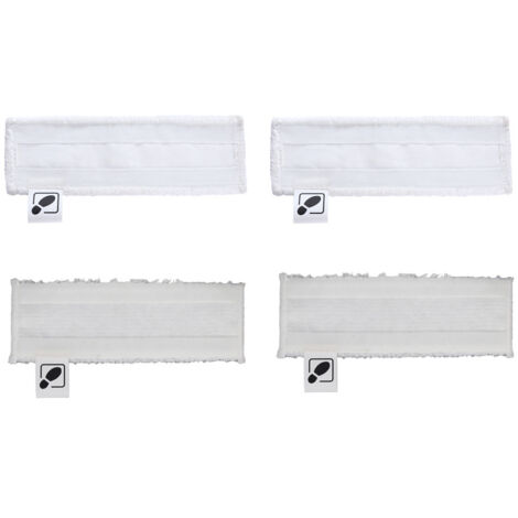 2-loop fleece steam floor mat set, new model, compatible with Karcher Easyfix SC series.
