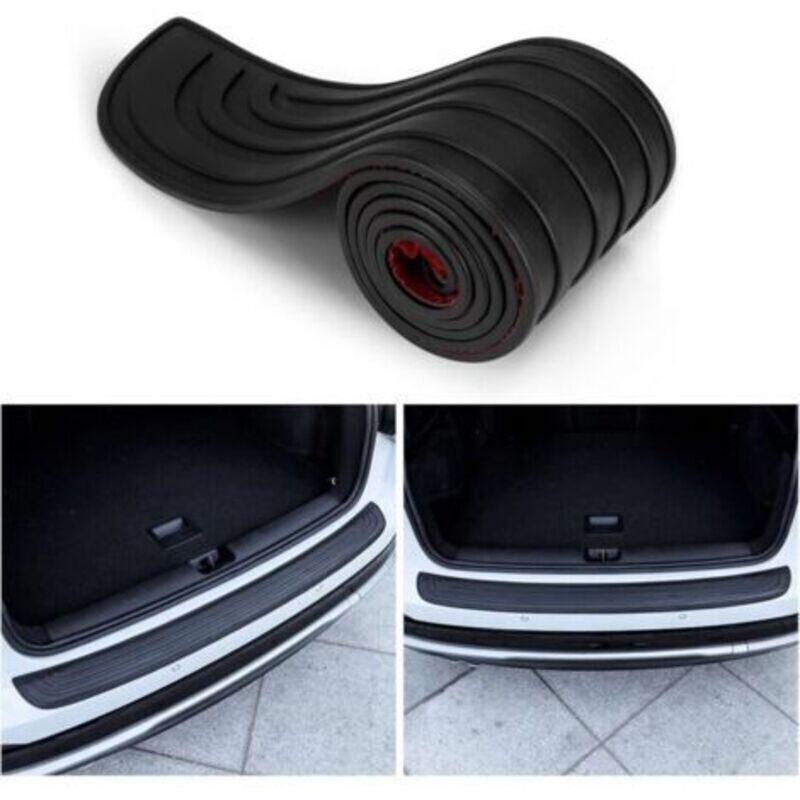2 lot Car Bumper Protector, Rubber Boot Protector, Self-Adhesive Rear Bumper Protector, Compatible with Most Cars (90 x 7 cm)