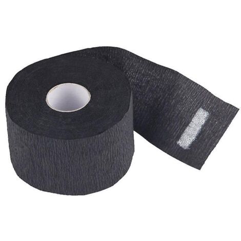 2 Lot De 200 Bandes De Papier Jetables Pour Le Cou De Barbier - Noires - Extensibles - Outil De Coiffure Pour Salon De Coiffure, Coupe De Rasage,