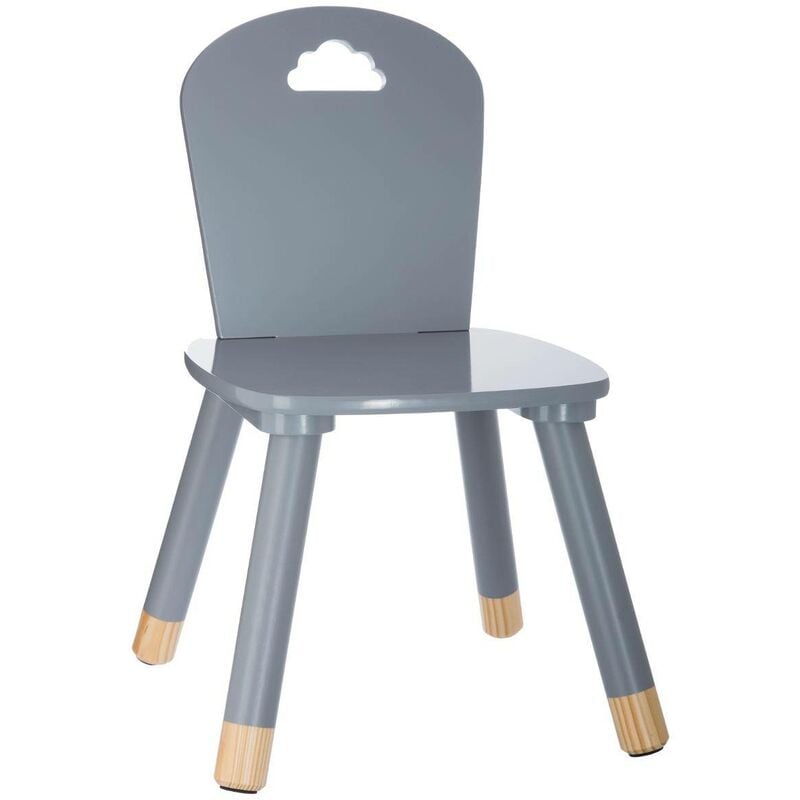 Atmosphera - Chaise enfant Douceur gris créateur d'intérieur