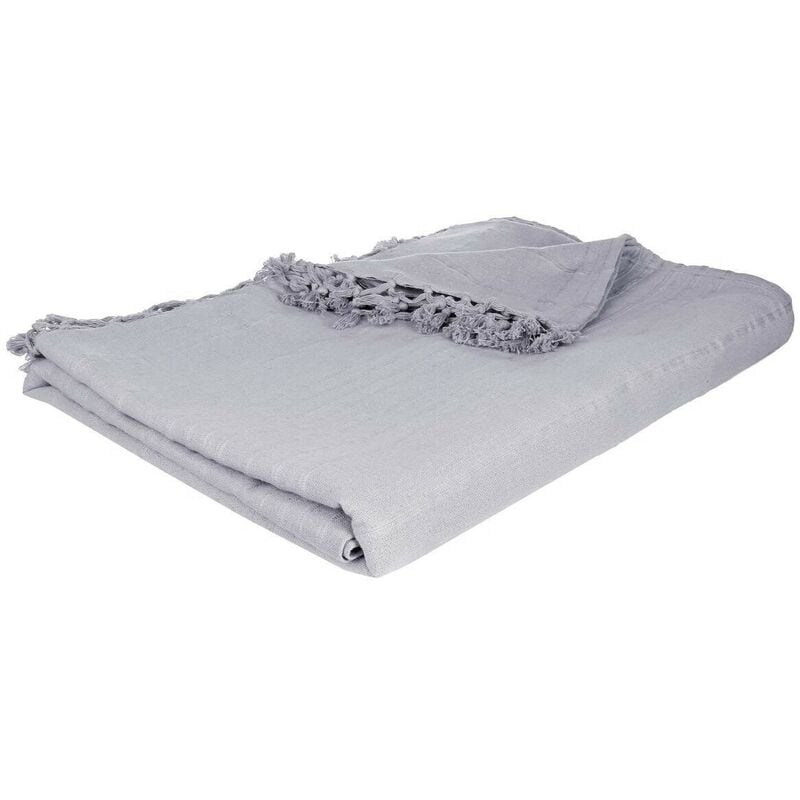 Jeté De Lit 230x250 Gris Clair Atmosphera