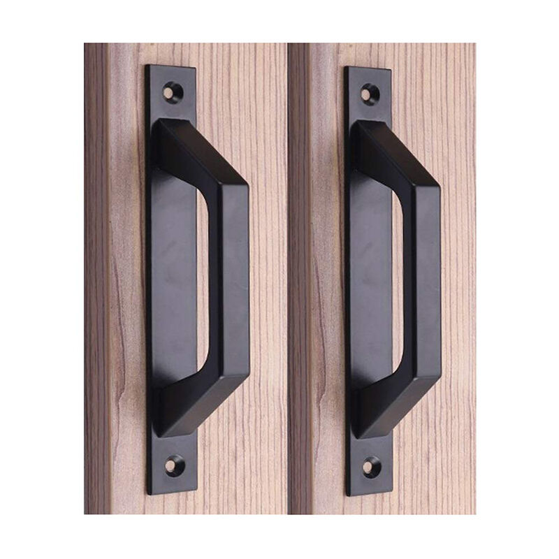 2 maniglie per porte in lega di alluminio nere per...
