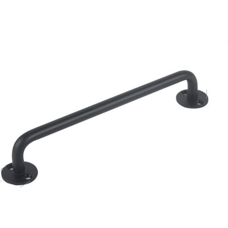 2 manijas con tornillos de aleación de zinc para puerta de ventana, puerta de hierro, puerta de madera, puerta de granero, puerta corrediza, puerta de gabinete, manija de puerta de cajón (negro)