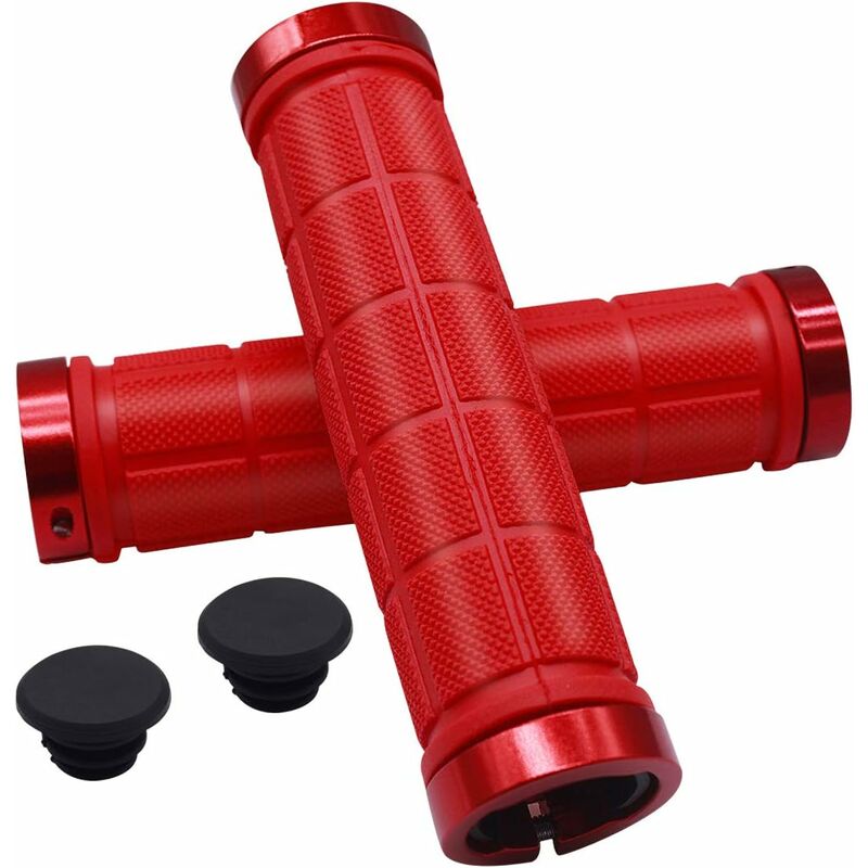 2 manopole per manubrio per bici da 22 mm