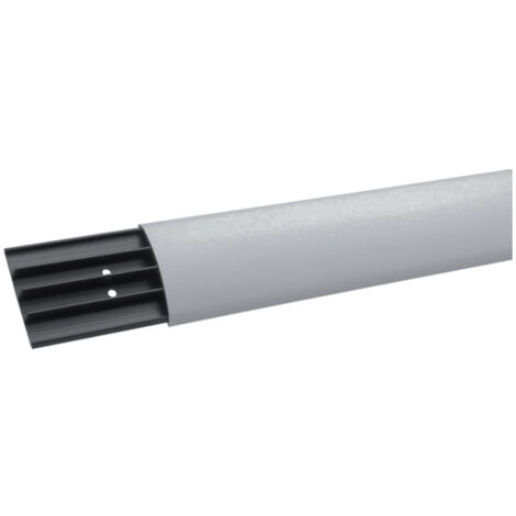 2 Meter Hager Aufbodenkanal SL, PVC, mit 4 Kammern, 17 x 75 x 2.000 mm, steingrau
