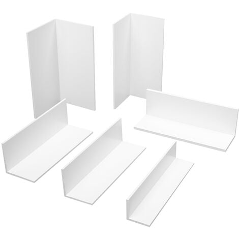 2 metri Profili d'angolo Angolo isoscele Selezione PVC bianco HJ: 80x80x3mm - HJ.349