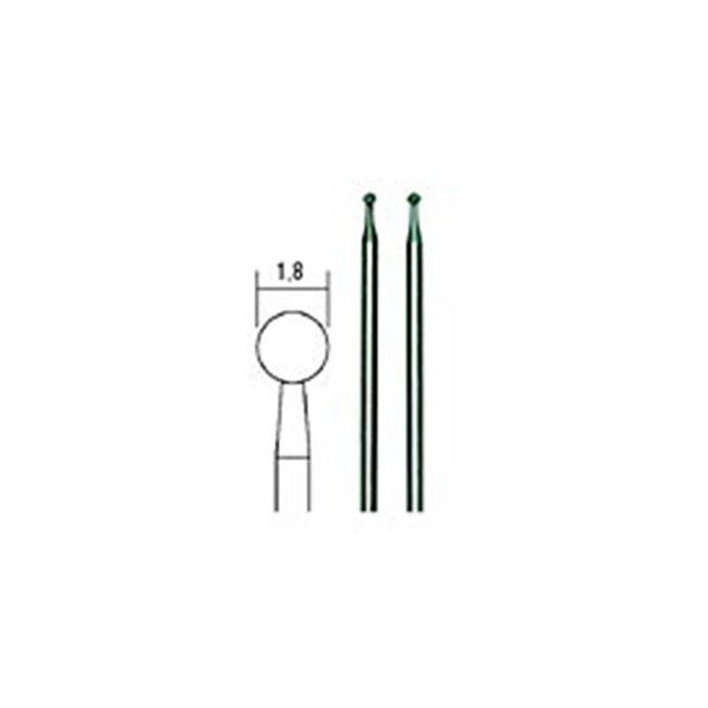 Proxxon - 2 meules diamantees spheriques 28222