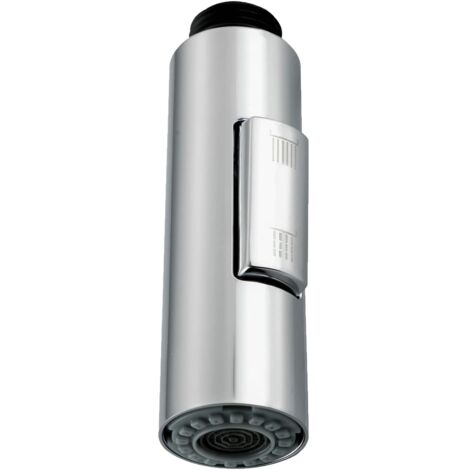 2 Modes Embout Robinet Cuisine, Douchette Evier Cuisine, Rallonge Robinet Cuisine, Brise Jet Robinet Cuisine avec Aerateur, Douchette Cuisine Extractible Pommeau de Douche de Rechange(B-Argent)