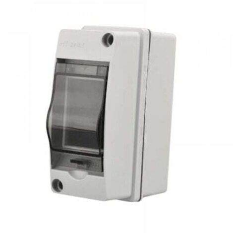 2 Modules, ABS de Surface en Plastique,Coffret Electrique Etanche Exterieur IP65, Boite de Boitier Etanche Electrique Exterieur, Armoire de Contrôle, Coffret Modulaire Boitier de Jonction (2 Way)