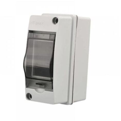 2 Modules, ABS de Surface en Plastique,Coffret Electrique Etanche Exterieur IP65, Boite de Boitier Etanche Electrique Exterieur, Armoire de Contrôle, Coffret Modulaire Boitier de Jonction (2 Way)
