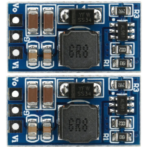 2 Modules Convertisseur DC DC Step Up pour LED Moteur 7W, Sortie 5V 6V 9V 12V, Entrée 2.6-5.5V ND0412SA