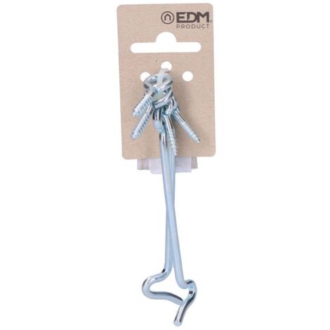 2 Moraillons Double Vis 100mm Zinc en Carton Pendentif EDM
