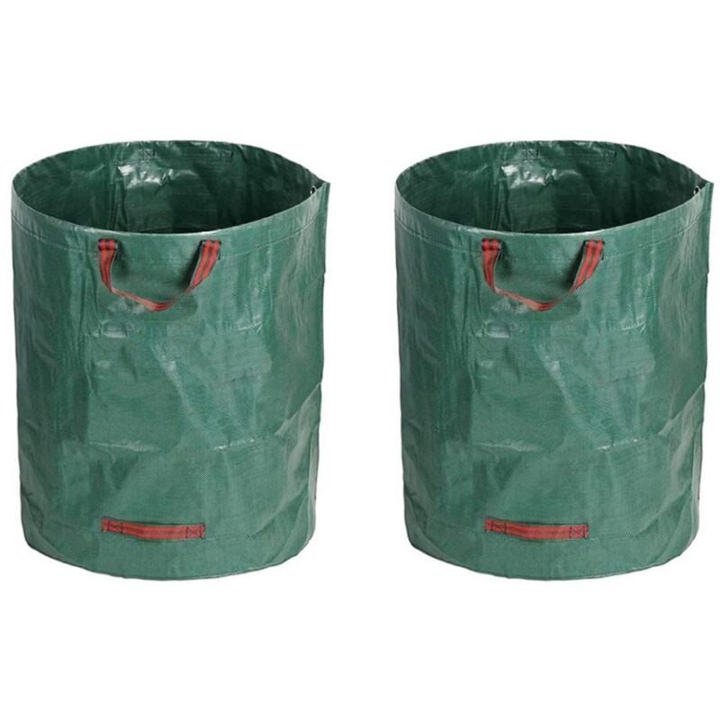 Xinuy - 2 morceaux de sac de rangement pour mauvaises herbes sac à ordures sac de collecte de feuilles mortes jardin grande capacité feuille de