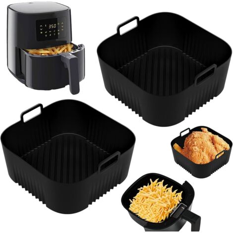 2 Moule Silicone Air Fryer, Résistant Chaleur 230°C, Accessoire Philips 3000 4,1L, Cuisson Saine