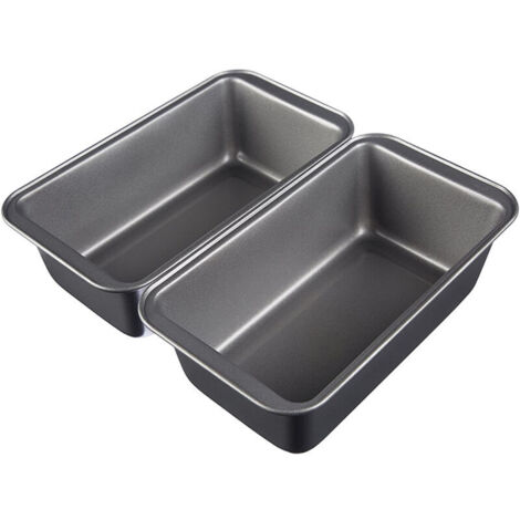2 non-stick loaf pans, rectangular cake tins, special baking tray for oven