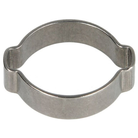 2-Ohr-Schlauchklemme 7 mm, Edelstahl