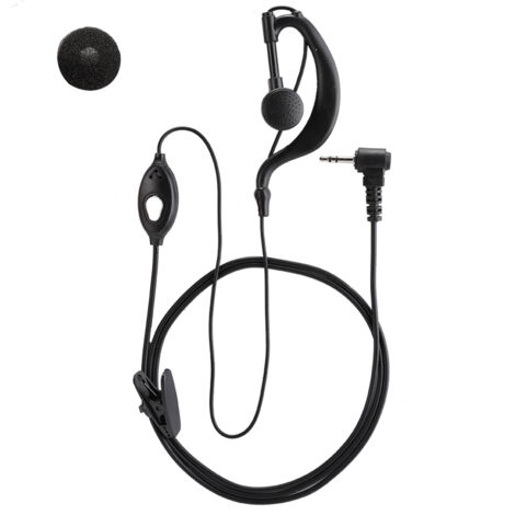 2 oreillettes de radio talkie-walkie avec connecteur en T à 1 broche et prise jack 2,5 mm (2 pièces), compatibles avec la plupart des modèles Motorola.-AquaForge