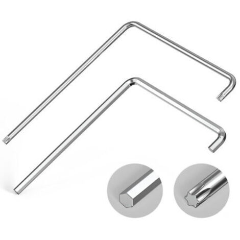 2 outils de réglage de fenêtre 4 mm TX15 59CrV4 en acier pour la rénovation domiciliaire
