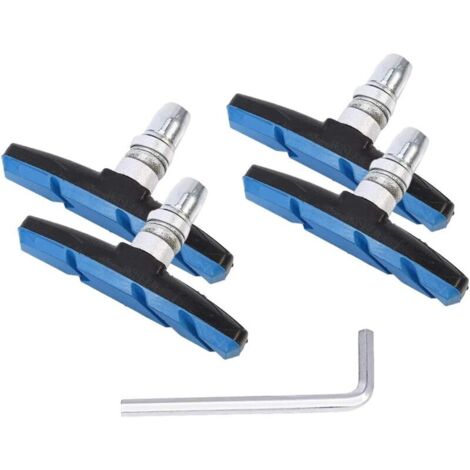 2 Paar 70-mm-V-Brake-Fahrradbremsbeläge, strapazierfähiges Gummi, geräuscharm, für Mountainbikes, Hybridräder und Citybikes