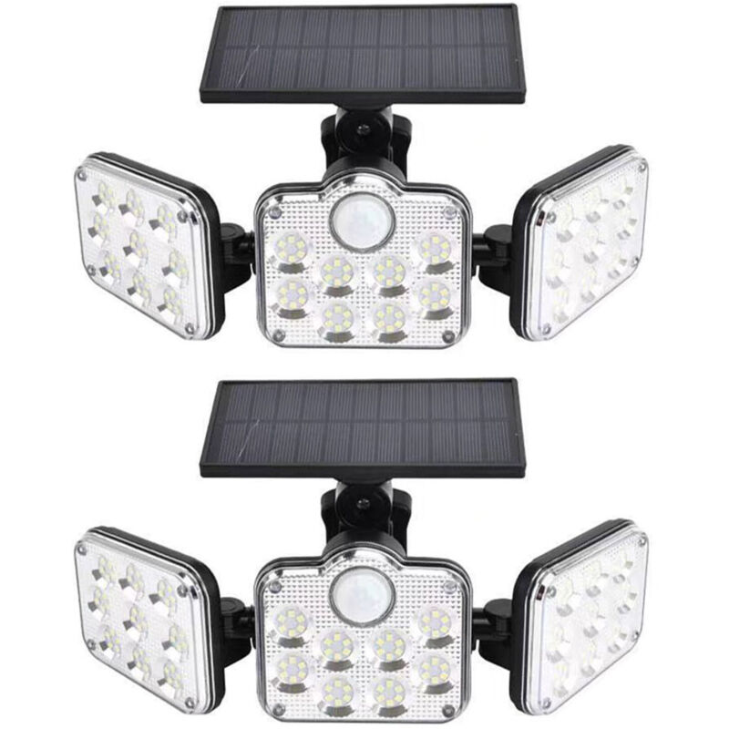 Image of 2 Pack 138 LEDs 2200lm Solar&hellip;