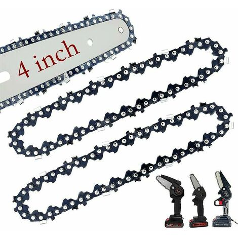 SOLEIL 2 Pack 4 Inch Mini Chainsaw Chains Replacement Chains