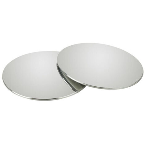 2 Pack 50mm Rotatif Voiture Angle Mort Miroir sans Cadre Rond 360°Rotate HD Verre Auto-adhésif Convexe Vue Arrière Voiture Côté Miroir Angle Mort Extérieur pour Véhicules, Moto, Camions et SUV