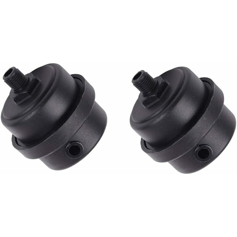 2 Pack Air Compressor Silencer Filter Plastic Housing Canister Piston Muffler for Blowers, Air Compressors, Boilers, etc (1/4