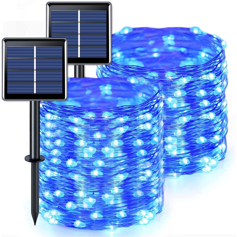 Image of Pack Blue Solar Lights Waterproof with&hellip;