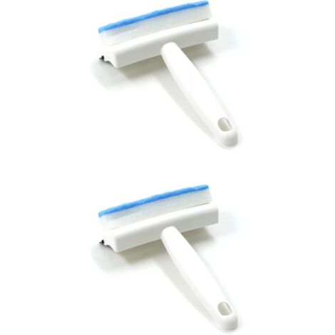 2 Pack Brosse de Nettoyage de Voiture - Raclette à vitre, Nettoyeur d'essuie-Glace pour vitres, raclette pour vitres de Voiture, pour Cuisine,Fenêtre,Salle de Bain,Voiture
