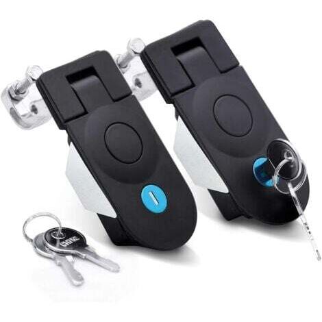 2 Pack Compression Recessed Zinc Alloy Adjustable Sealed Large Handle Manual Compression Latches Key Lock