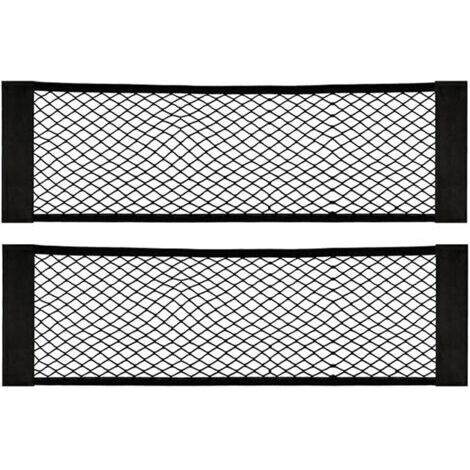 [2 Pack] Filet Coffre Voiture, Filet de Rangement de Coffre, en Nylon, Grande Taille 80 x 25 cm, Bouteilles, épicerie, Rangement Ajouter sur Les organisateurs pour Le Camion de Voiture