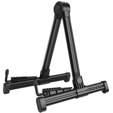 2 Pack Foldable Guitar Stand, Foldable Floor Stand for Electric Guitar, Acoustic Guitar, Ukulele, Violin, Banjo, Portable and Lightweight