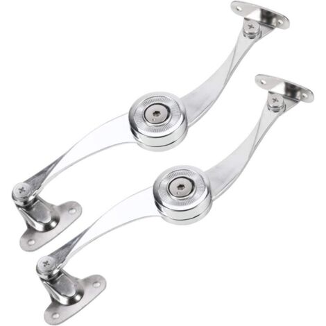 (2-Pack) Folding Support Hinge, charnières de porte de placard, Lid Support Hinge Damper Buffer Soft Close Kit