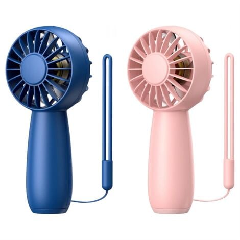 2-Pack Handheld Fan Rechargeable Mini Fan, Portable Hand Personal with 3 Speeds for Home, Office, Travel