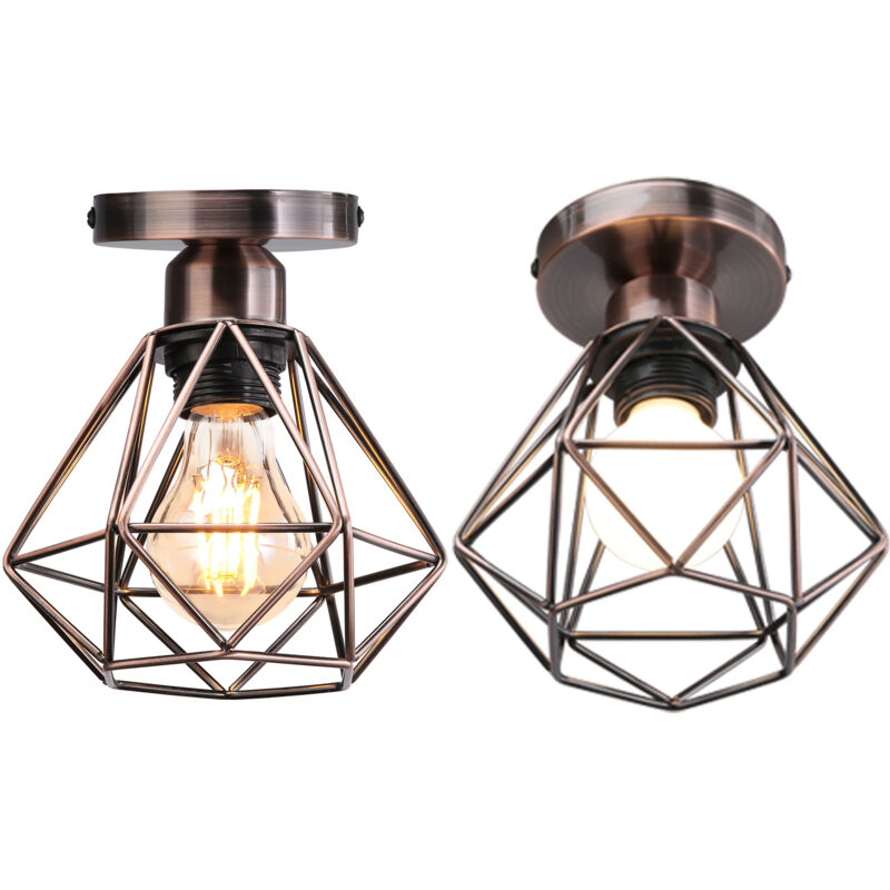 Image of 2-pack Industrial Vintage Ceiling Lamp Semi&hellip;