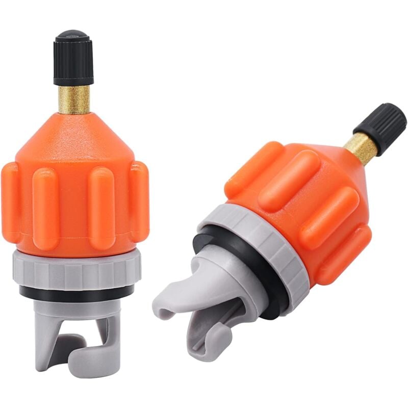2 Pack Inflatable Stand Up Paddle Board Pump Adapter - Universal Standard Schrader Air Valve Adapter, Pump Head Connector Adapter for Inflatable