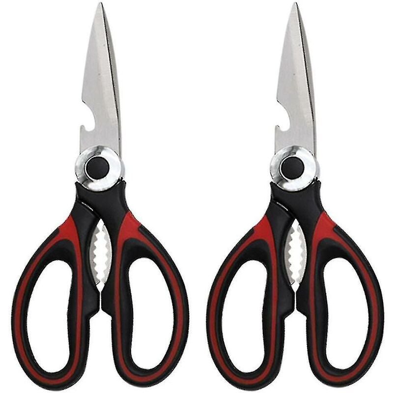 Crea - 2-pack Kitchen Shears All Purpose Stainless Steel Utility Scissors