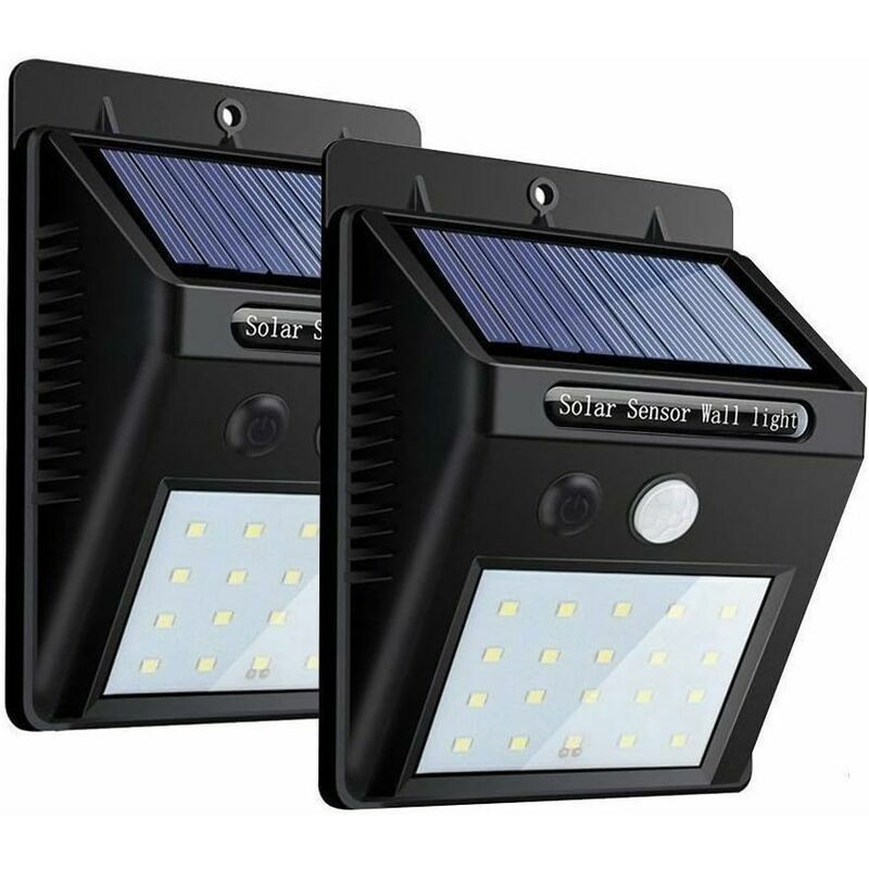 2 Pack LED Solar Garden Light Wireless, 20LED Outdoor Waterproof Motion Sensor Light with Three Smart Modes, Outdoor Solar Light for Garden, Patio