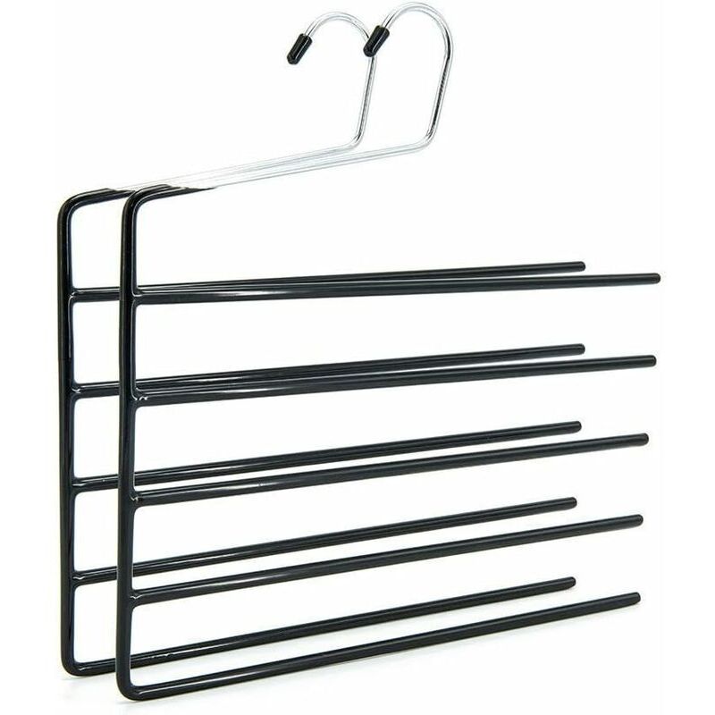 Lune - 2 Pack Pants Hangers - Non-Slip 5-Tier Open Stacked Pants Hangers