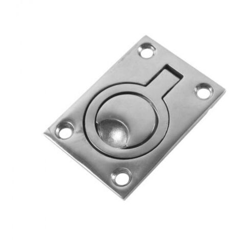 2 Pack Poignée de Trappe Caché Poignées Bateau en Acier Inoxydable Anneau de Levage Meubles avec Vis
