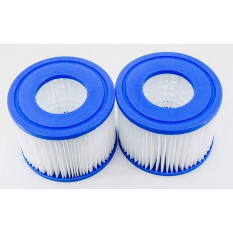 2 Pack, Pool Filter Cartridges for Bestway, VI Spas Filter Cartridges, Replacement Filters, Pool Filter Cartridges for Bestway VI Spas Filters Compatible with Lay-Z-Spa Miami