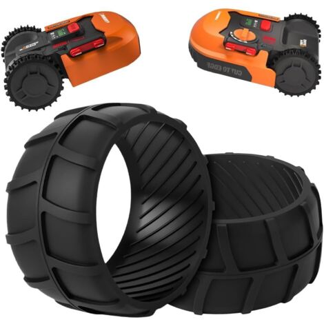 2 Pack Protection de roue XL Compatible pour Worx Landroid M500, M700, S300, M1000, M500 Plus, M700 L800,L1000, protections Amélioration la traction, Réglage profil robuste 2pcs-Type A -