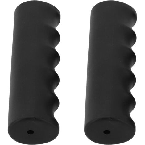 2 Pack Replacement Black Rubber Wheelbarrow Handles, Anti-Slip Weatherproof Garden Trolley Covers 22, 30mm Inner Diameter (118x27mm)