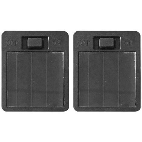 2 Pack Replacement Solar Battery Boxes for Solar Hanging Light Black