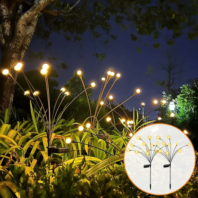 Image of 2 Pack Solar Firefly Lights Outdoor,&hellip;
