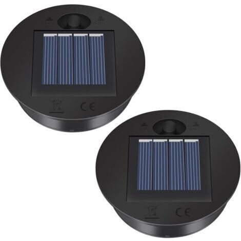 2-pack solar light replacement parts – solar panel lampshade, lantern, solar panel replacement parts, FLITI