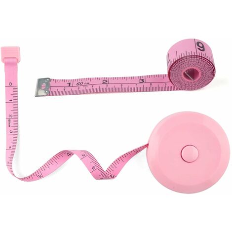 2pack Soft Tape Measure 60 Inch 1.5m Double Scale Soft Tape Measure, Sew  Fabric Tailor Ruler And Dressmaker Flexible Tape Ruler For Waist Bra Head  Cir