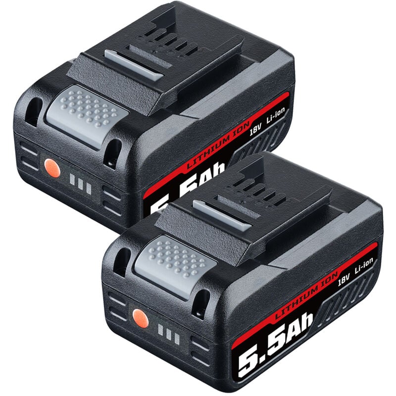 Pdstation - 2 Packs 5500Ah Batterie de Rechange pour Einhell X-Change Power, Compatible avec Toutes Les Batteries d'outils 18V et Power X-Change